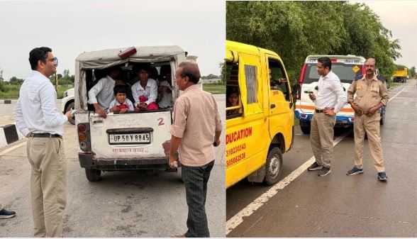 ‘मिशन सेफ फ्यूचर’ अभियान में बड़ी कार्रवाई, 8 स्कूली वाहन सीज, 14 के चालान; ₹1.5 लाख का जुर्माना